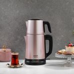 Paslanmaz Çelik Çay Makinesi, Rosegold, Şık ve Dayanıklı Tasarım