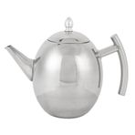 Paslanmaz çelik çay su ısıtıcısı, kapalı çay Sürahisi Ve Ev, Restoran, Otel Için Ergonomik Sap, Filtre Ve Buhar çıkışı Ile (1.5l/1500ml)