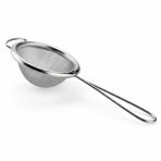 Paslanmaz Çelik Çay Süzgeci – İnce Tel Örgü Bitki Çayı ve Türk Çayı Süzgeci, Ergonomik Saplı, 5 cm Filtre Çapı