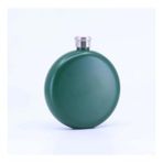 Paslanmaz Çelik Cep Matarası - Yeşil (5oz 148 ml) (Metal)