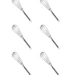 Paslanmaz Çelik Çırpıcı Çay Kaşığı Seti, Mini Karıştırıcı Tel Tasarım, Dayanıklı ve Şık, 6'lı Set