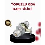 Paslanmaz Çelik Dayanıklı Topuzlu Kapı Kilidi FRTKGT25DYMUCZZZKAPIKİLİT-1
