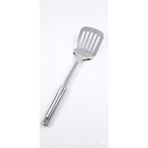Paslanmaz Çelik Delikli Mutfak Spatulası - Ergonomik Saplı Çevirme ve Fırın Tepsisi Servis Spa