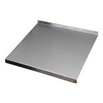 Paslanmaz çelik doğrama kurulu kavisli köşe Anti küf yüzey özelleştirilebilir büyük boy 400x700x2mm gümüş renk mutfak tezgah koruyucu