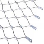 Paslanmaz Çelik Dokuma Hasır 304 Paslanmaz Çelik Halat Net Esnek Örgü Güvenlik Ağı 10cm/2mm Çit Ağı Bahçe, Çiftlik, Balkon, Merdiven İçin Yüksek İrtifa Düşme Önleyici Netleştirme