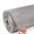 Paslanmaz çelik dokuma örgü 304 Paslanmaz Çelik Ekran - 20 Mesh - 1,1 Mm Delik Tahliye Kapağı Mesh - Dayanıklı Metal Filtre Çatı Havalandırması/Mutfak/Bahçe Örtüsü Ağı, Gümüş, 1,2x7 m (45x275 inç)