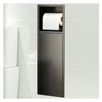 Paslanmaz Çelik Duş Duvar Yuvası Paslanmaz Çelik Banyo Yuvası, Gizli ve Su Geçirmez Tuvalet Fırçası Dolabı, Tuvalet Kağıdı İçin Gömme Duvar Depolaması, Oturma Odası ve Yatak Odası İçin