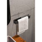 Paslanmaz Çelik Havluluk / Yapışkanlı Sistem / Mat Siyah