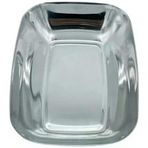 Paslanmaz Çelik Kayık Tabak Kase, 18/10-304 Çelik,14X10 Cm, Gümüş, Çerezlik, Meze Salata Sunumu, 1 Adet