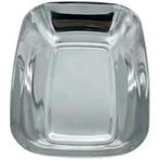 Paslanmaz Çelik Kayık Tabak Kase, 18/10-304 Çelik,17X12 Cm, Gümüş, Çerezlik, Meze Salata Sunumu, 1 Adet