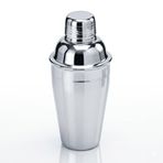 Paslanmaz Çelik Kokteyl Shaker, Gümüş, Parlak Krom Finish, Bar Aksesuarı 350 ml