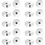 Paslanmaz Çelik Küpe Arkalıkları, 2 mm Düz Arka Küpe, 20 adet Gümüş 20 G (0,8 mm) Vidalı Yedek Sırtlar Kadın Erkek Küpe Çıtçıt Zarif Push Pin Kıkırdak Küpe