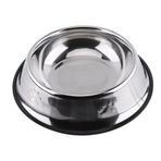 Paslanmaz çelik metal köpek kaseleri ve kedi kaseleri, kaymaz köpek kedi yavrusu maması tutucusu, küçük, orta ve büyük evcil hayvanlar için evcil hayvan kasesi, su besleyici beslenme kabı (30 cm)