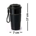 Paslanmaz Çelik Mug Termos - Modern Tasarım Silikon Tutacaklı