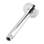 Paslanmaz çelik Parlak duş Kolu Boru Duvara Montaj Banyo Tavan duş başlığı Krom Kaplama 30 Cm Modern Banyo (15.2cm/6in)