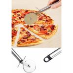 Paslanmaz Çelik Pizza Hamur Mantı Börek Kesme Ruleti | Pratik Pizza Kesici Dilimleyici Rulet
