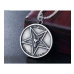 Paslanmaz Çelik Sabbatic Baphomet Keçi Pentagram Kolye