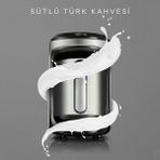 Paslanmaz Çelik Sütlü Türk Kahve Makinesi, Hatır Hüps, Metalik Tasarım - Altın