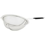 Paslanmaz Çelik Takviyeli Süzgeç-Makarna- Pirinç-Süt SÜZGECİ-23CM - Ahşap - Ceviz - Seçenek 1