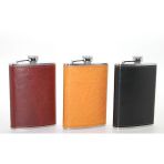 Paslanmaz Çelik Tekli 9 Oz Derili Matara Alk2662 Mirkh002k-Alk2662