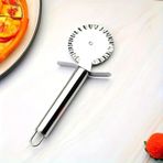 Paslanmaz Çelik Tırtıklı Pizza Mantı Hamur Kesici Kesme Bıçağı Hamur Şekillendirme Ruleti