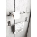 Paslanmaz Çelik Yapışkanlı Banyo Aksesuar Seti-Havluluk-Tuvalet Kağıdı Askısı-Bornoz Askılığı (İnoks)
