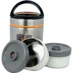 Paslanmaz Çelik Yemek Termos 3 Katlı Sızdırmaz Yemek Termosu Sefer Tası 1,9 Litre