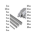 Paslanmaz Çubuk Çelik 304 Krom Mil Saf 2-3-4-5-6-7-8-10-12-20+ mm