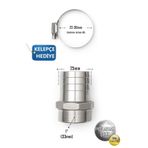 Paslanmaz Hortum Rekoru - 1inç Rekor + Kelepçe Set - Krom Çelik Hortum Ucu - 304 Kalite 1''