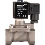 Paslanmaz Kompresör Solenoid Valf Yüksek Basınç Normalde Kapalı - 1" 24V DC