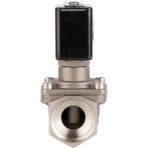 Paslanmaz Kompresör Solenoid Valf Yüksek Basınç Normalde Kapalı - 3/4" 12V DC