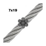 Paslanmaz Krom 316 Kalite 7X19 Halat 8 Mm 5 Metre
