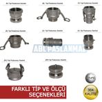 Paslanmaz Krom Kamlok 304 Kalite (Farklı Tip Ve Ölçü Seçenekleri)