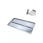 Paslanmaz Krom Metal Plakalık 52.7Cm X 11.5Cm 2 Adet Plaka Sacı