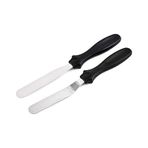 Paslanmaz Metal 2li Pasta Sıvama Bıçağı - Spatula Seti Kek Kazıyıcı