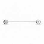 Paslanmaz Metal Havluluk 41 cm – Duvara Monte Krom Banyo Havlu Askısı, Vida ve Dübel Hediyeli