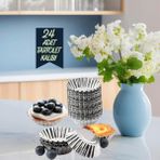 Paslanmaz Metal Yapışmaz Cupcake, Muffin, 24 Adet Kek Tartolet Kurabiye Kalıbı