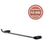 Paslanmaz Pirinç Titanik Uzun Havluluk 50CM Mat Siyah