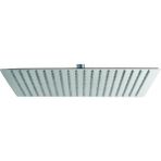 Paslanmaz Slim Tepe Duş Başlığı Kare 400MM - Krom