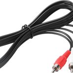 PASOW RCA Kabloları, 2RCA Erkek - 2RCA Erkek Stereo Ses Subwoofer Kablosu Ev Sineması, HDTV, Amplifikatör, Hi-Fi Sistemleri, Hoparlörler için Çift Korumalı RCA Kablosu (6 Fit)
