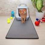Paspas Car 50X110 cm Kedi Tuvalet Önü Paspası Gri