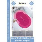 #Paspas Nappa Deri Hızlı Kuruyan Leke Tutmaz Banyo Mutfak Süper Su Emici Kaymaz Tabanlı Paspas