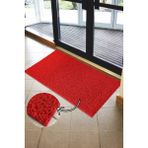 Paspas Yap Kıvırcık İşyeri Paspası Kapı Önü Paspası Apartman Dükkan Ofis Giriş Paspası Kaymaz Paspas - 80 x 450 cm - Kırmızı