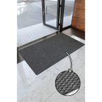 Paspas Yap Toz ve Nem Alıcı Iç ve Dış Mekan Kapı Önü Paspası Suya Dayanıklı - Gri - 100 x 600 cm