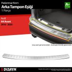 paspasgarajı Paspasgaraji Audi A4 Avant Krom Arka Tampon Eşiği 2016-2020