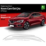 paspasgarajı Paspasgaraji Renault Megane 4 Sd Krom Cam Üst Çıtası 6 Prç. 2016-2020