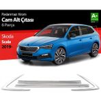 paspasgarajı Paspasgaraji Skoda Scala Krom Cam Çıtası 6 Prç 2019-2023