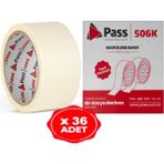 Pass Maskeleme Bandı Kağıt Bant 48 Mm X 20 Yrd 36 Adet