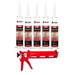 Pass Strafor & Kartonpiyer Yapıştırıcısı 480 gr (5 Adet) + Silikon Tabancası
