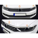 Passat B8 Krom Far Kaşı ve Panjur Çıtası 3 Parça 2014 Üzeri